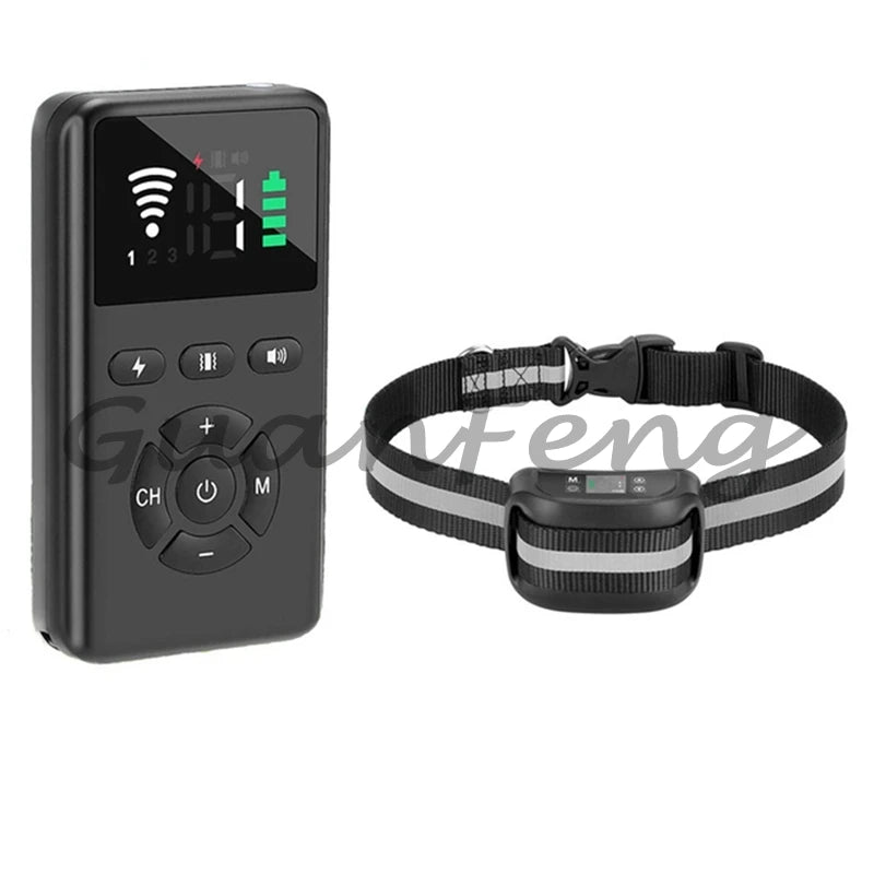 2 in 1 Smart Pet Dog Training System GPS Electronic Fence Remote Control Training Device Rechargeable Waterproof Collar