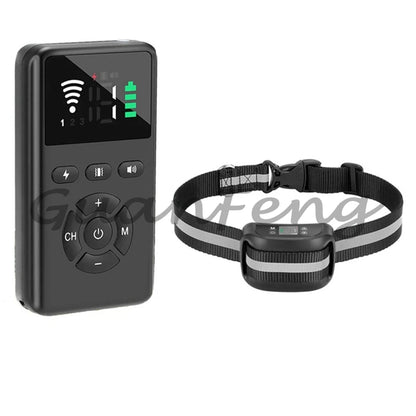 2 in 1 Smart Pet Dog Training System GPS Electronic Fence Remote Control Training Device Rechargeable Waterproof Collar