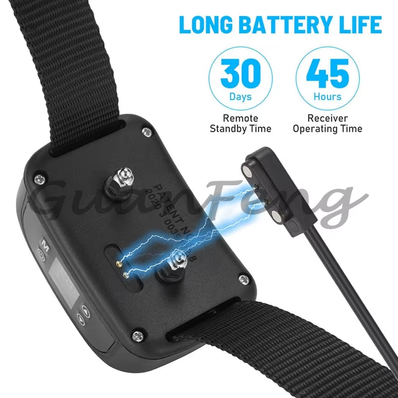 2 in 1 Smart Pet Dog Training System GPS Electronic Fence Remote Control Training Device Rechargeable Waterproof Collar