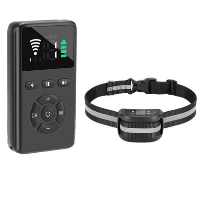 2 in 1 Smart Pet Dog Training System GPS Electronic Fence Remote Control Training Device Rechargeable Waterproof Collar