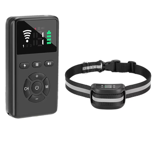 2 in 1 Smart Pet Dog Training System GPS Electronic Fence Remote Control Training Device Rechargeable Waterproof Collar