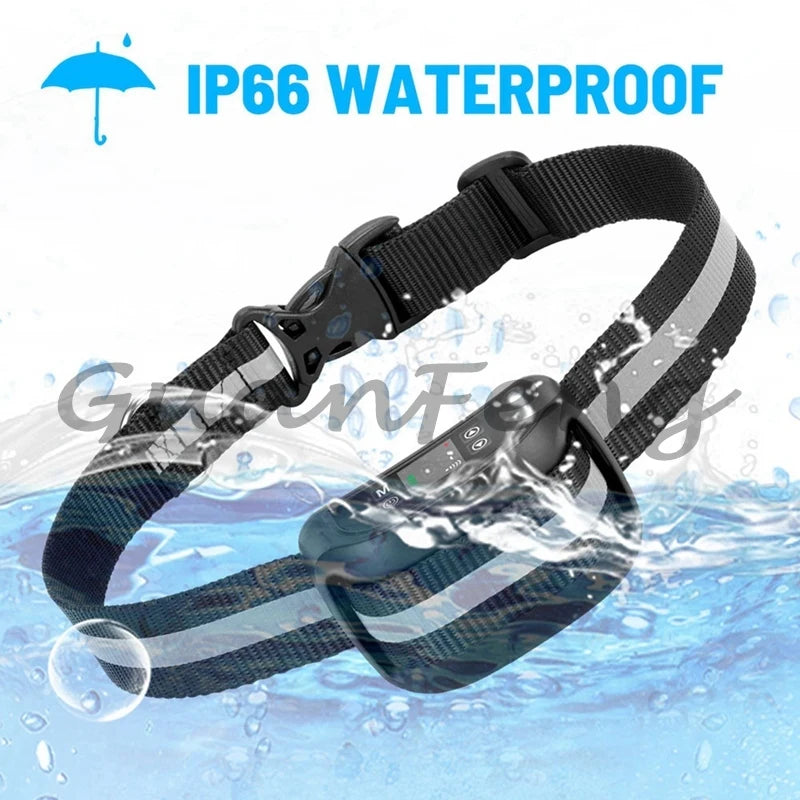 2 in 1 Smart Pet Dog Training System GPS Electronic Fence Remote Control Training Device Rechargeable Waterproof Collar